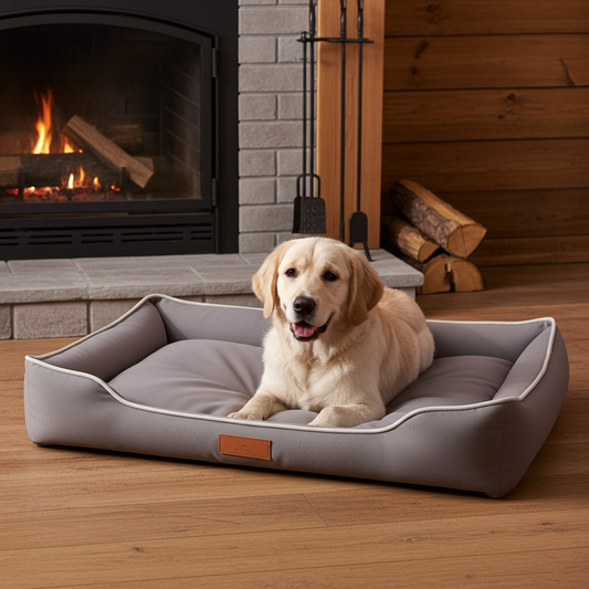 Waterproof Orthopedic Dog Bed | Soft Bolster Bed for Medium to Large Dogs