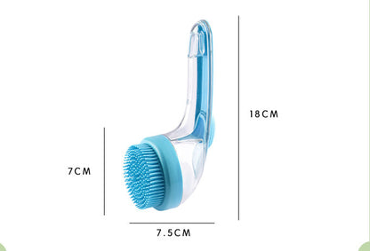 Long Handle Pet Bath Brush – Dog & Cat Shampoo Grooming Brush