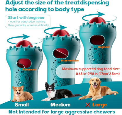 Adjustable Treat Dispensing Dog Toy – Interactive Puzzle Roller for Dogs