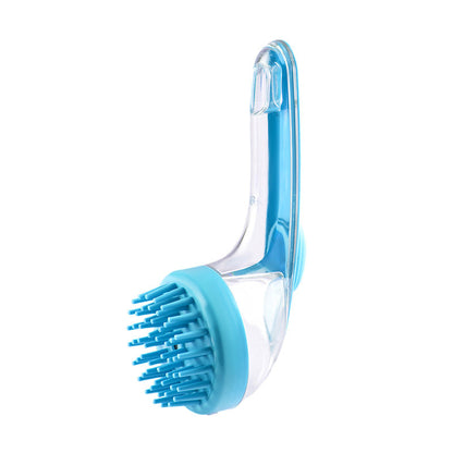 Long Handle Pet Bath Brush – Dog & Cat Shampoo Grooming Brush