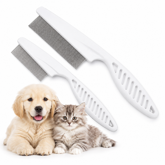 Stainless Pet Flea Comb – Fine Tooth Flea & Grooming Comb for Dogs & Cats