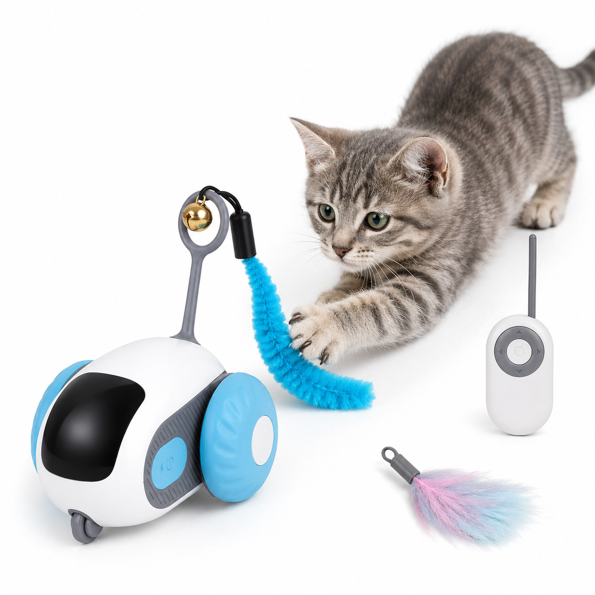 Interactive Remote Control Cat Toy | Smart Chase Toy for Indoor Cats