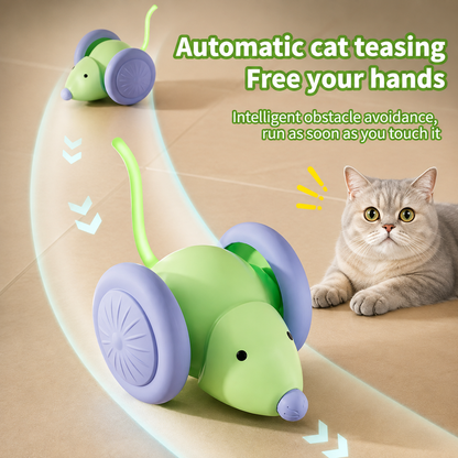 Rechargeable Interactive Cat Mouse Toy | Smart Moving Toy for Indoor Cats