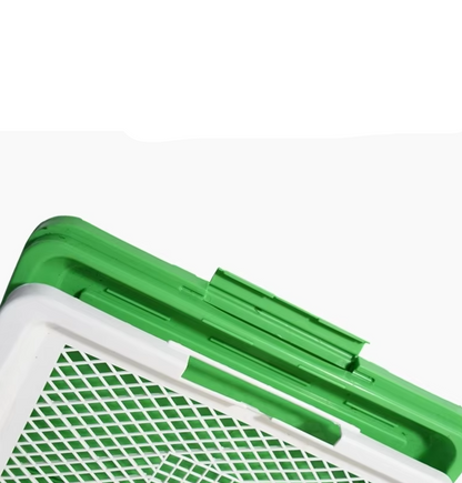 Indoor Dog Toilet with Artificial Turf | Reusable Puppy Potty Training Tray
