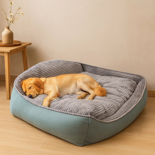 Large Washable Dog Bed with Removable Cover | Non-Slip & Odor-Resistant Design