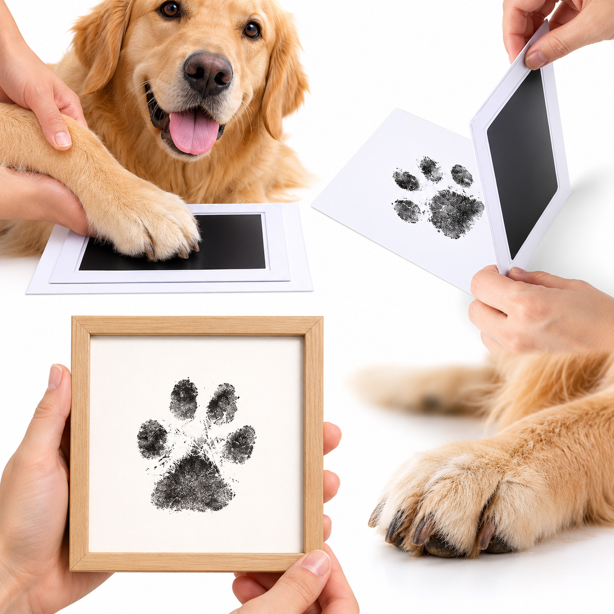 Pet Paw Print Inkless Kit – Clean Dog & Cat Nose & Paw Keepsake