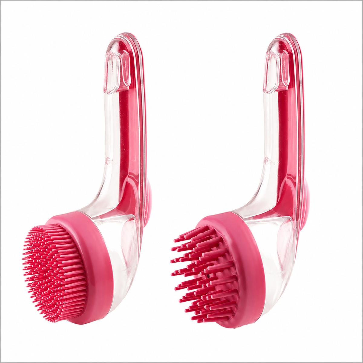 Long Handle Pet Bath Brush – Dog & Cat Shampoo Grooming Brush