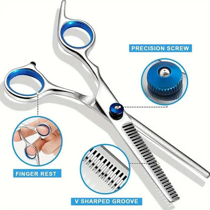 4-Piece Pet Grooming Scissors Set – Dog & Cat Trimming Kit