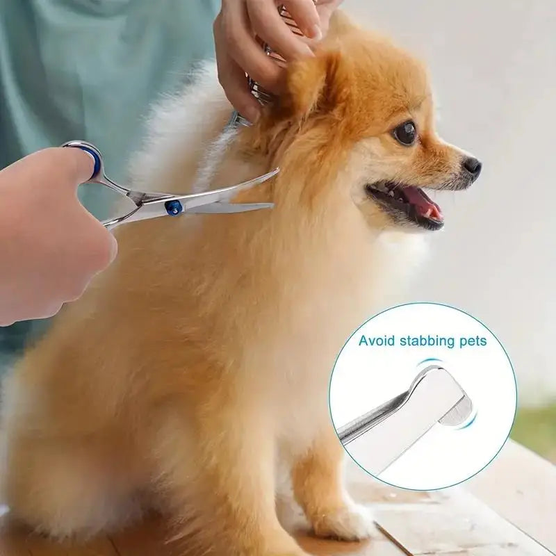 4-Piece Pet Grooming Scissors Set – Dog & Cat Trimming Kit