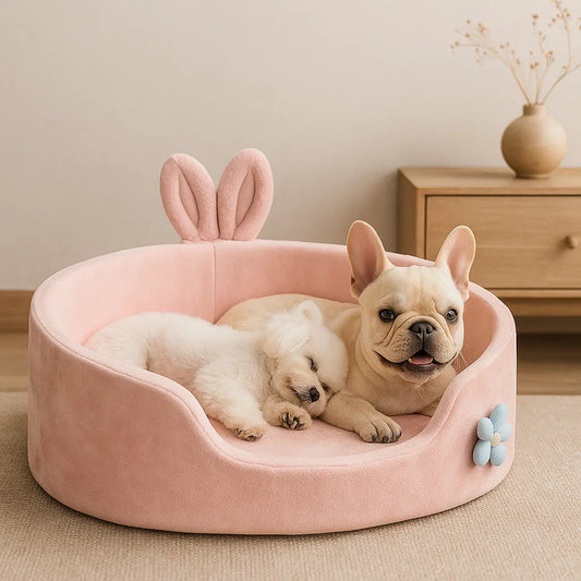 Washable Orthopedic Dog Bed | Soft Plush Comfort with Removable Cover