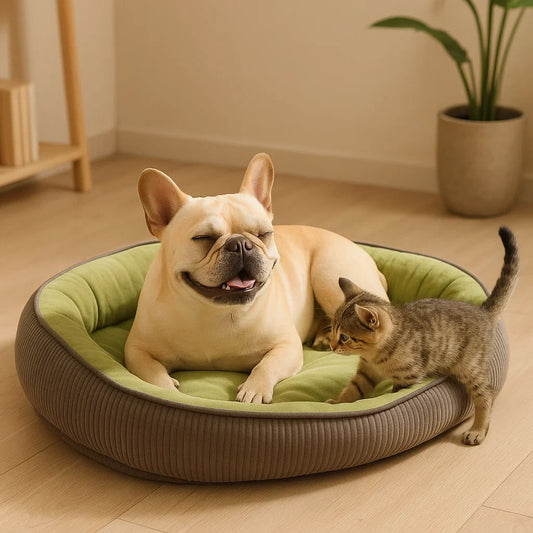 Round Nest Dog Bed | Washable Anti-Slip Orthopedic Pet Bed