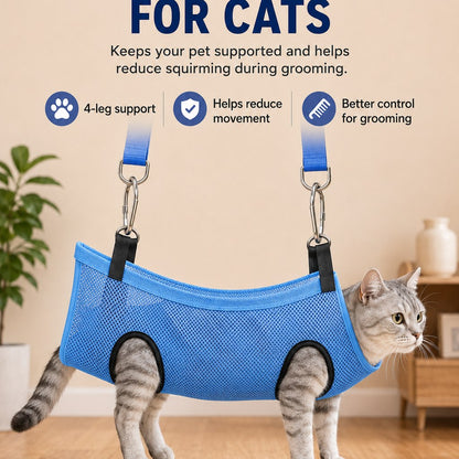 Foldable Pet Grooming Stand for Cats & Small Dogs – Bathing & Nail Care