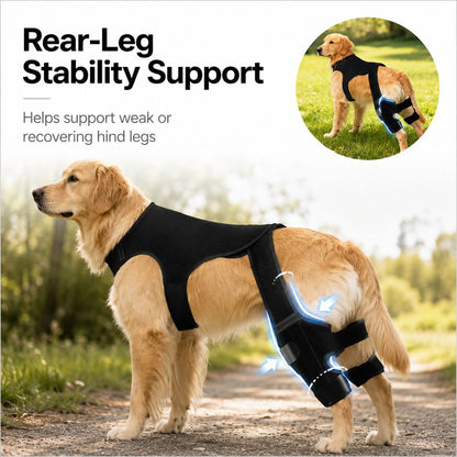 Rear Leg Support Brace for Dogs – Anti-Slip Hind Leg Stability Wrap