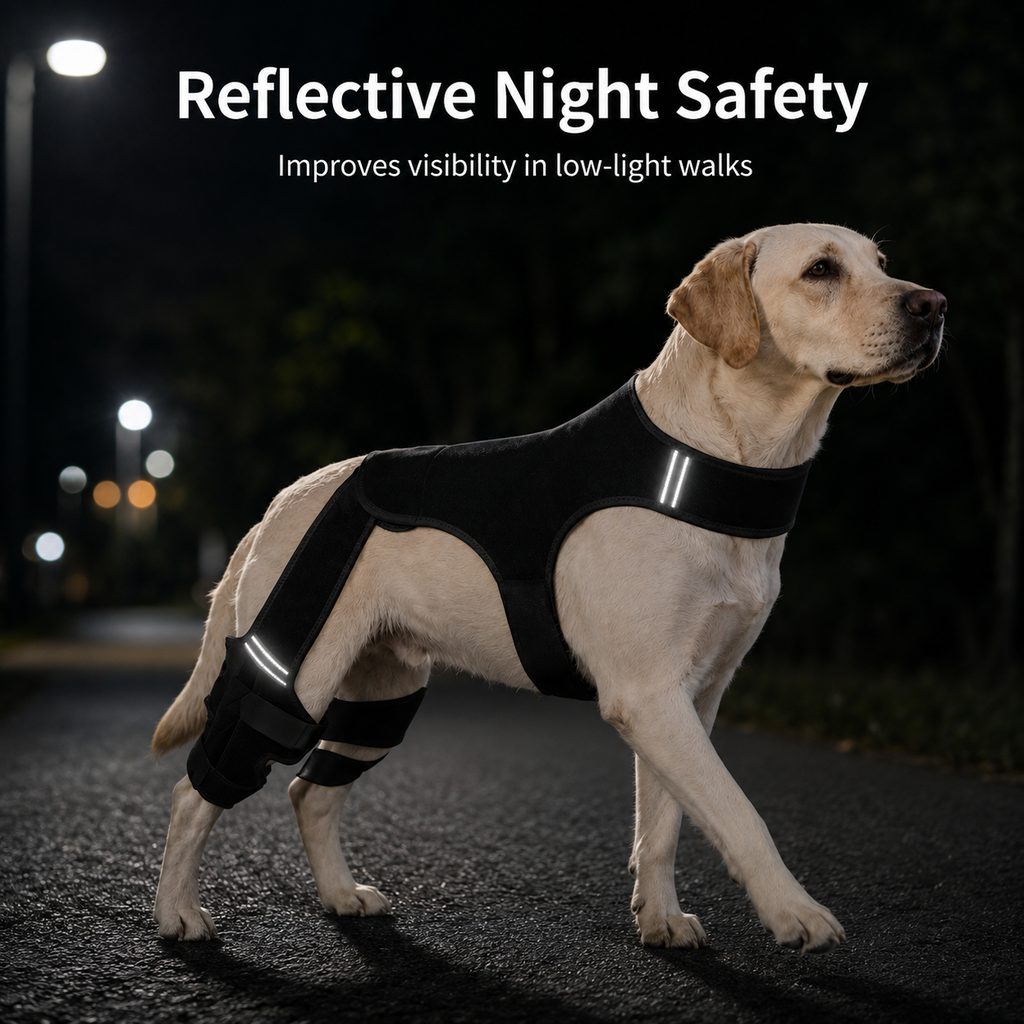 Rear Leg Support Brace for Dogs – Anti-Slip Hind Leg Stability Wrap