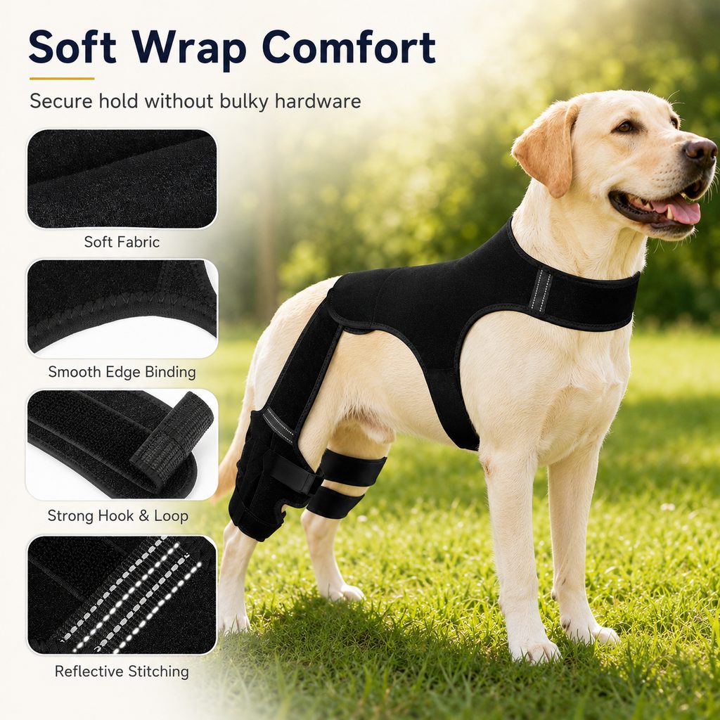 Rear Leg Support Brace for Dogs – Anti-Slip Hind Leg Stability Wrap
