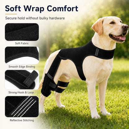 Rear Leg Support Brace for Dogs – Anti-Slip Hind Leg Stability Wrap