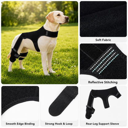 Rear Leg Support Brace for Dogs – Anti-Slip Hind Leg Stability Wrap