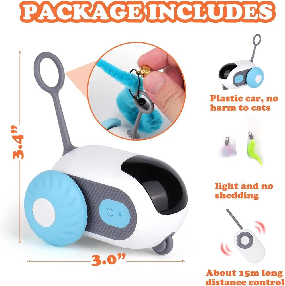 Interactive Remote Control Cat Toy | Smart Chase Toy for Indoor Cats