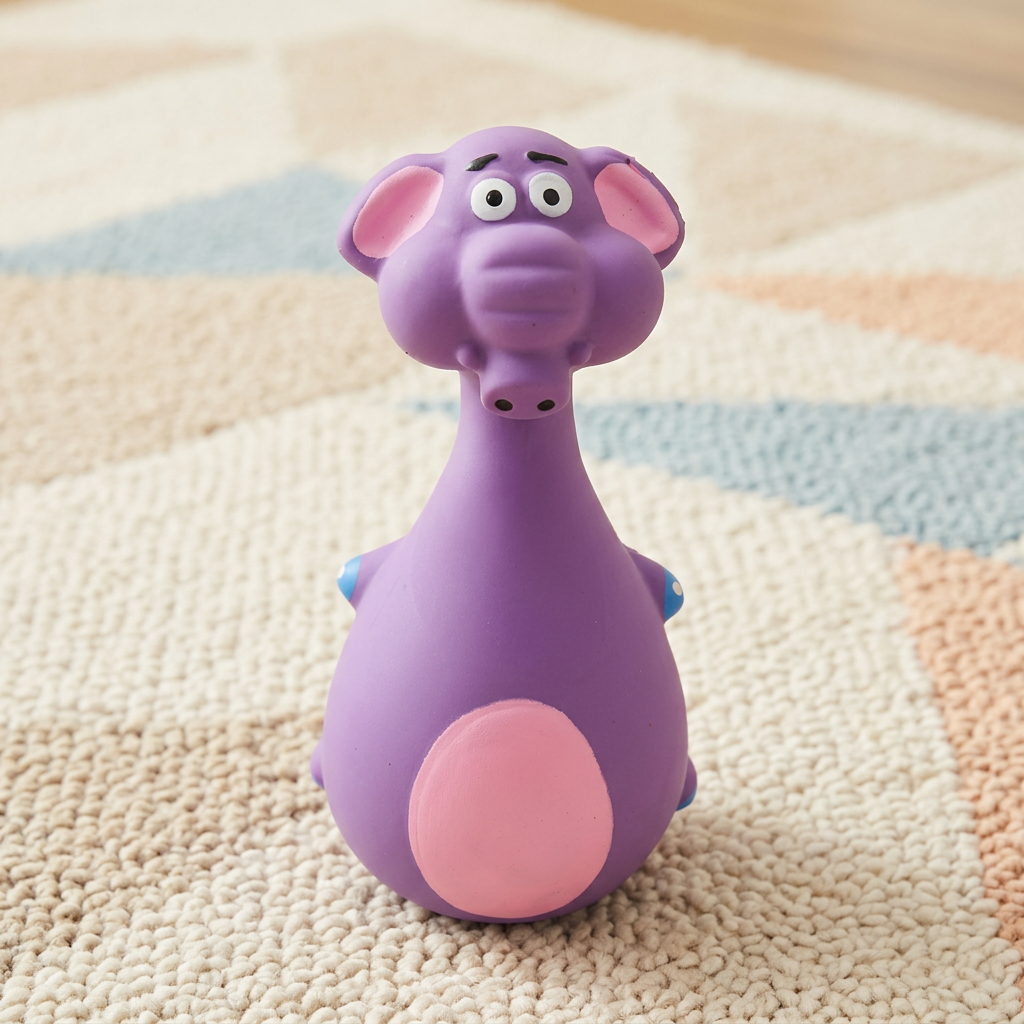 Durable Latex Squeaky Dog Toy | Interactive Chew & Dental Play Toy