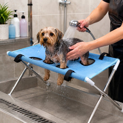 Foldable Pet Grooming Stand for Cats & Small Dogs – Bathing & Nail Care
