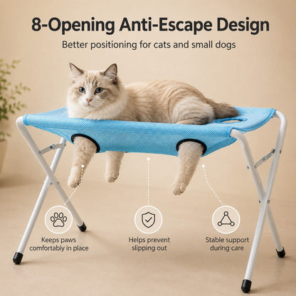 Foldable Pet Grooming Rack – Dog & Cat Bathing & Grooming Stand