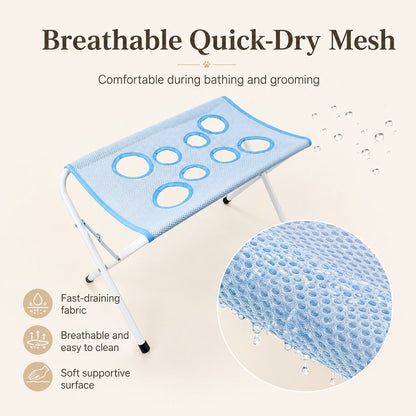 Foldable Pet Grooming Rack – Dog & Cat Bathing & Grooming Stand