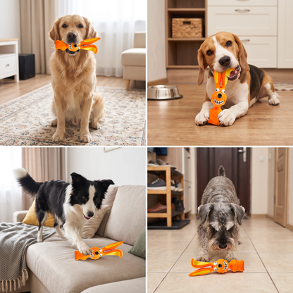 Durable Natural Latex Dog Chew Toy for Teeth Cleaning & Oral Care